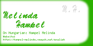 melinda hampel business card